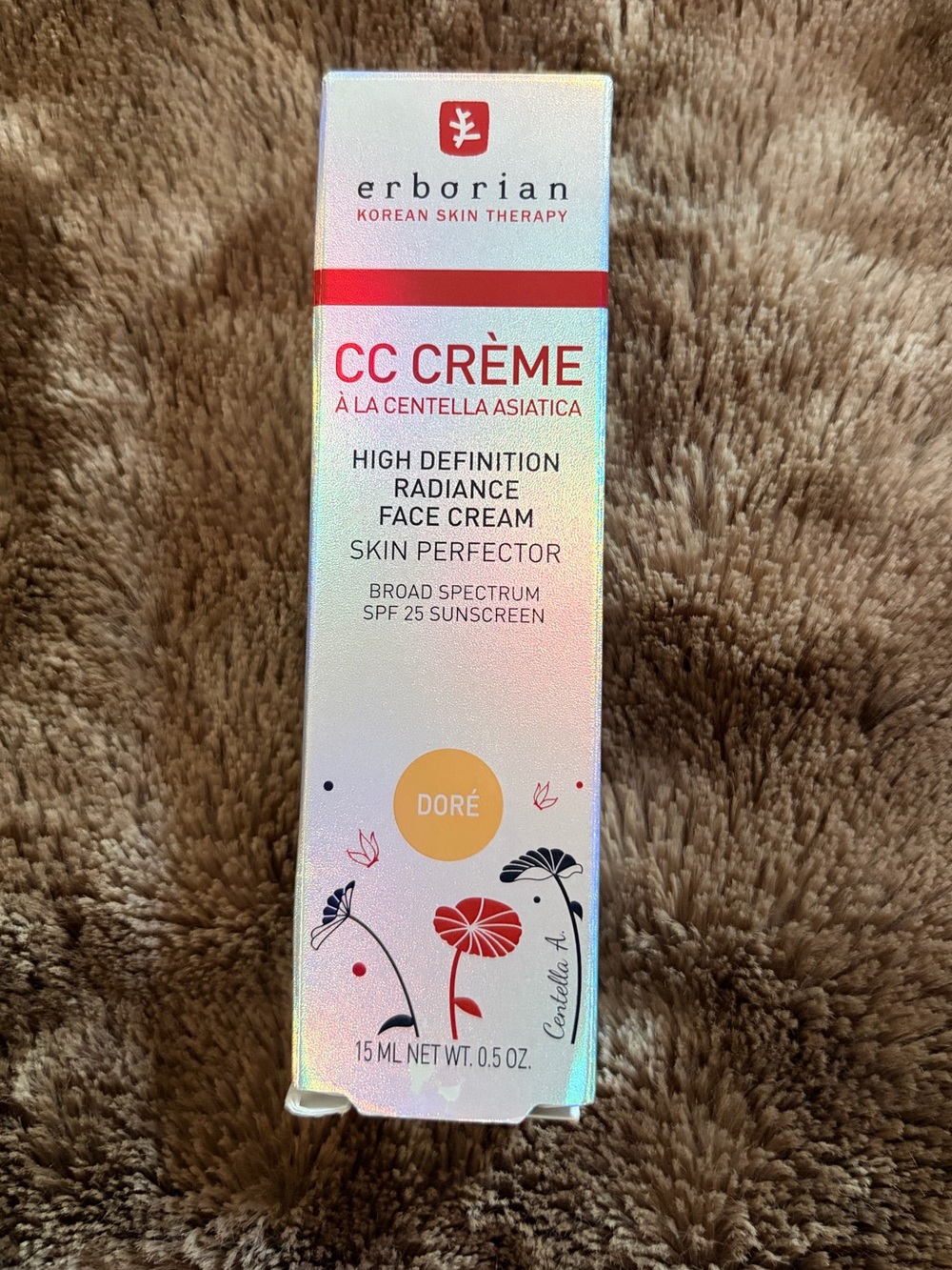 Erborian CC Cream Dore SPF 25 Radiance Skin Perfector HD Face Cream New Box